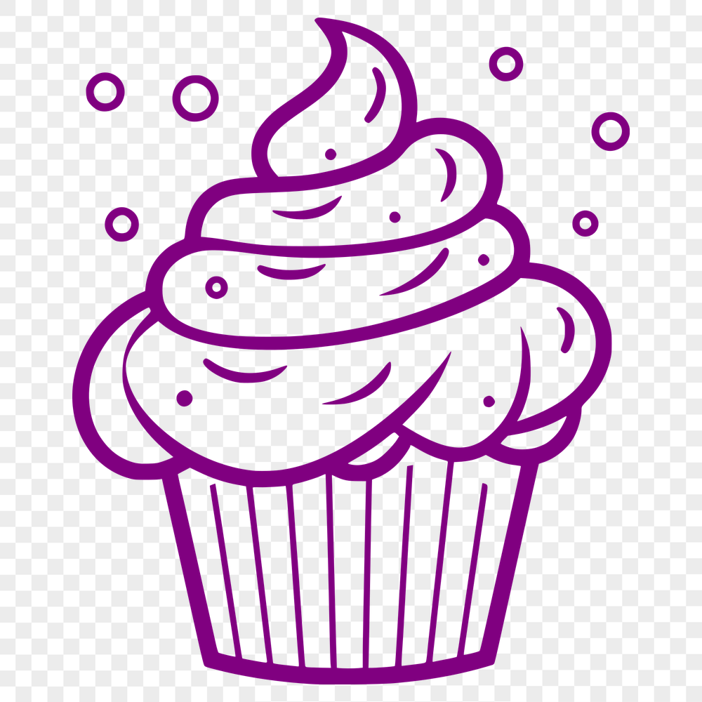 Artistic Cupcake Artwork