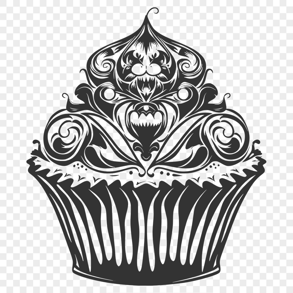 Ornate Cupcake PDF