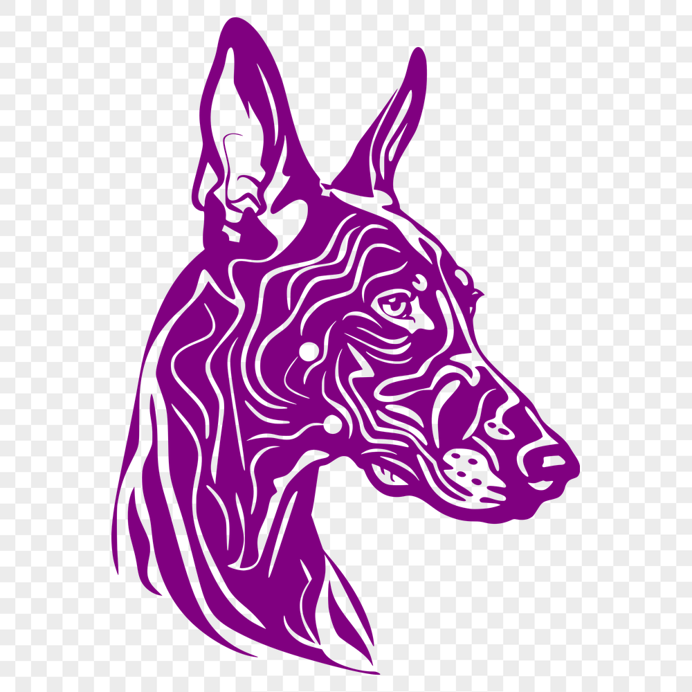 Ornate Doberman Pinscher - For Laser Project