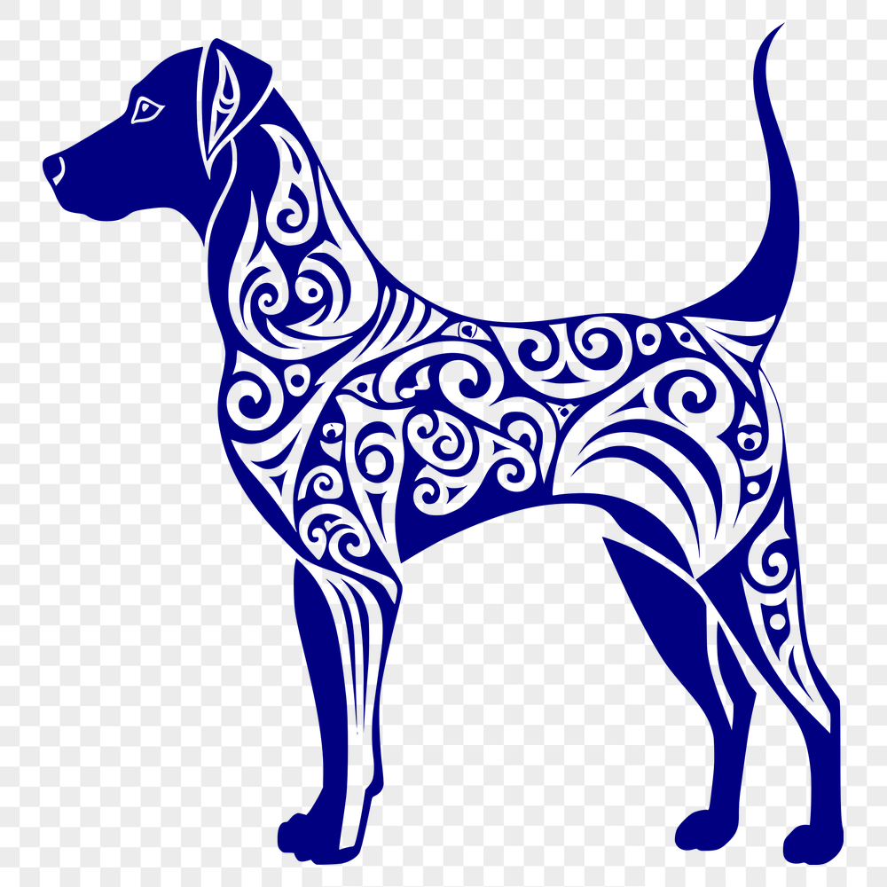 Beautiful Doberman Pinscher Stencil