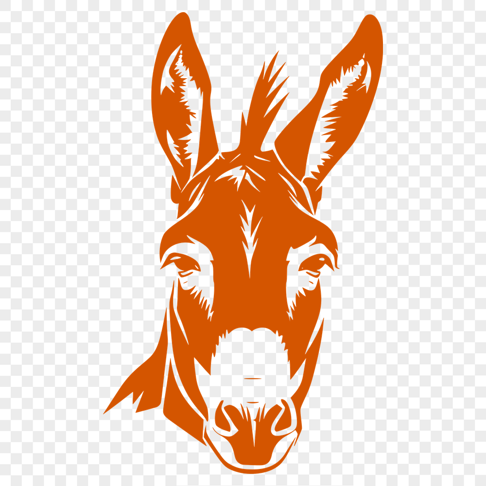 Creative Donkey Vector Art