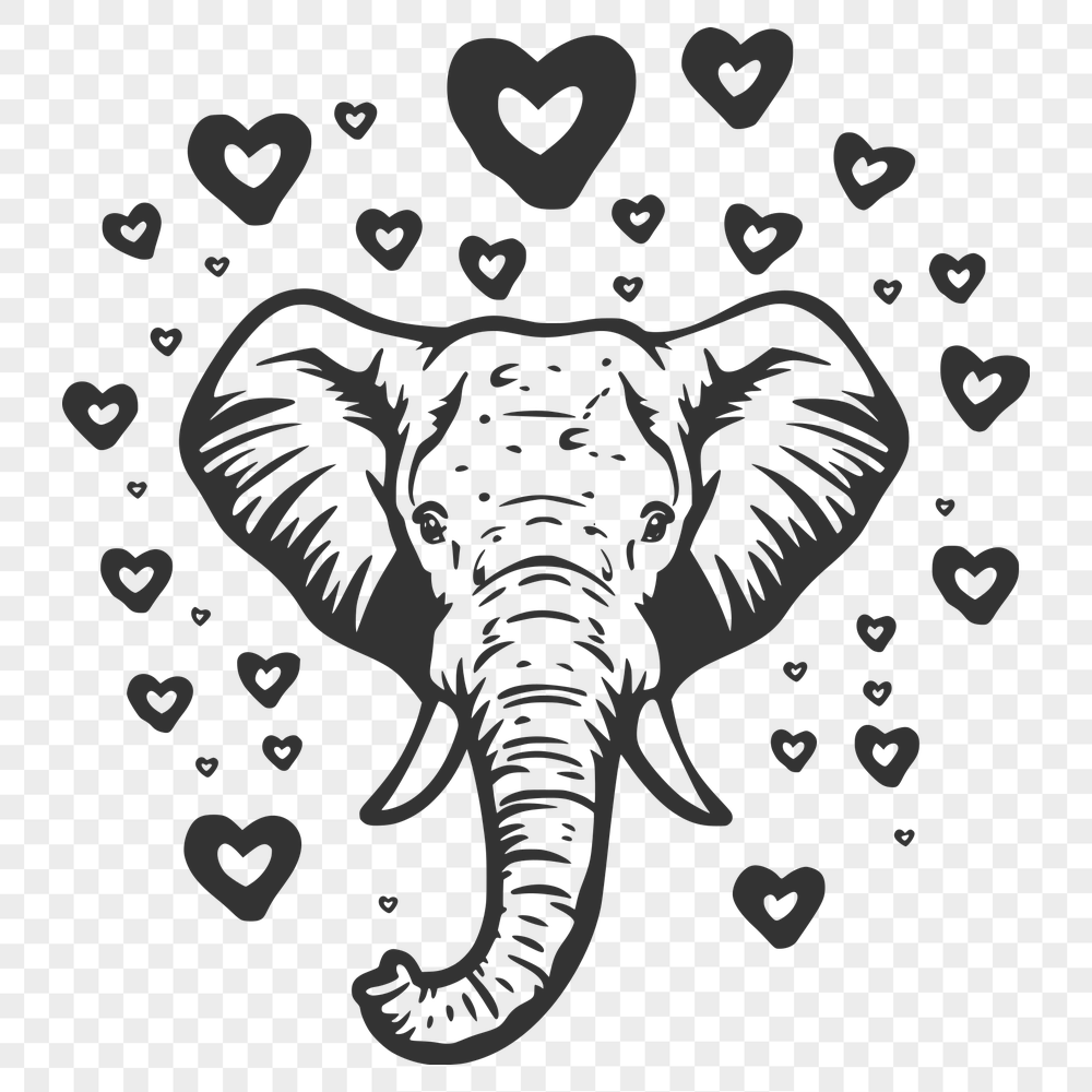 Free Artistic Elephant Vector Image