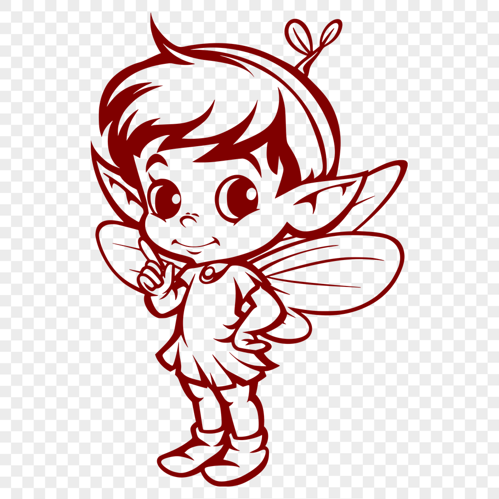 Unique Fairy SVG, PNG, PDF And DXF Files