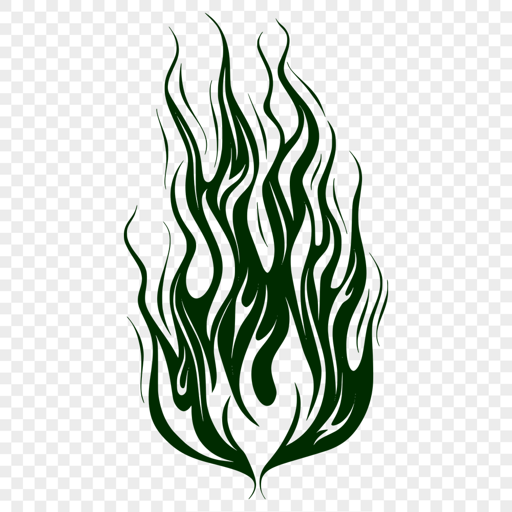 Free Unique Flames Digital Drawing