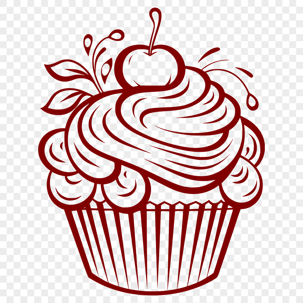 Free Artistic Cupcake Artwork