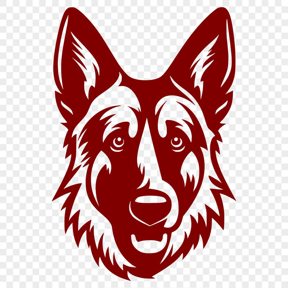 Creative German Shepherd Vector Art