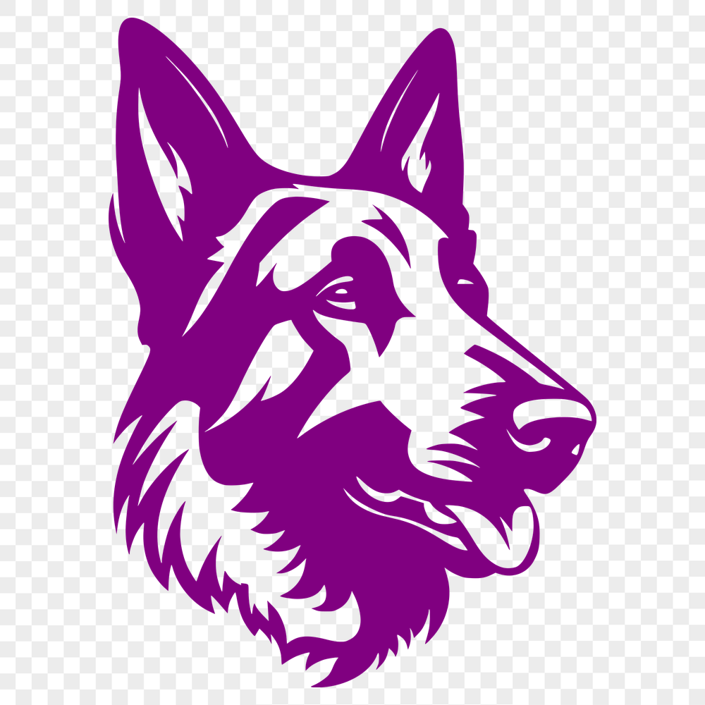 Unique German Shepherd DXF