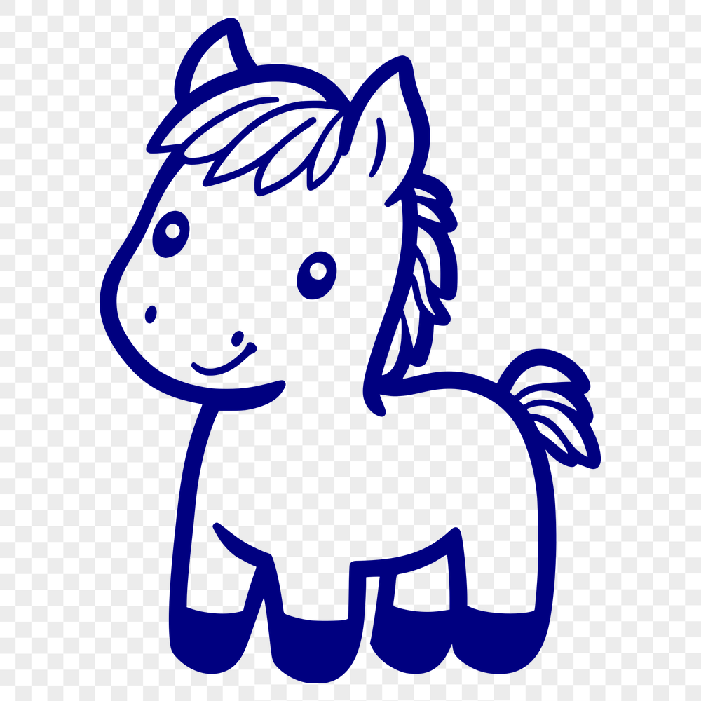 Unique Horse Decal - Free SVG