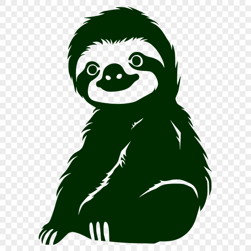 Unique Sloth - Glowforge SVG