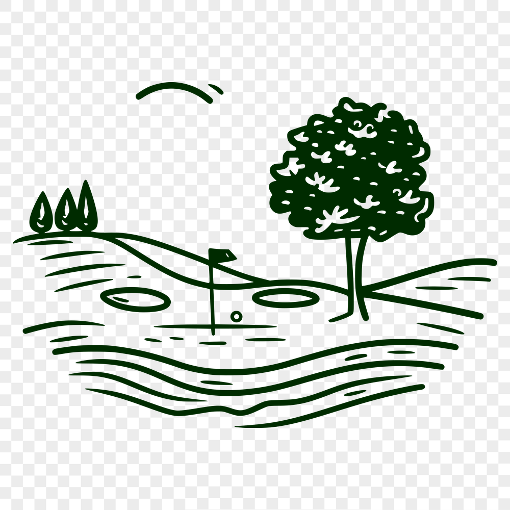 Golf Course SVG, PNG, PDF And DXF Files