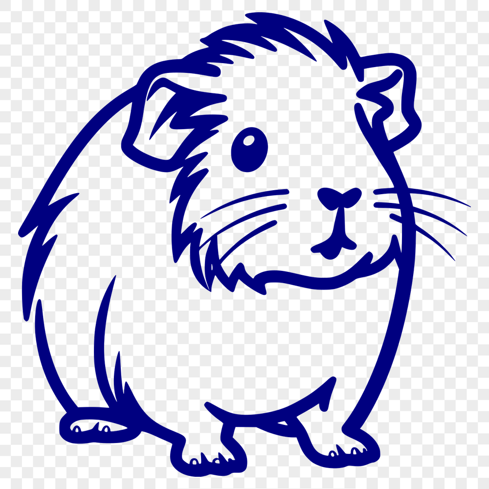 Stunning Guinea Pig SVG, PNG, PDF And DXF Files