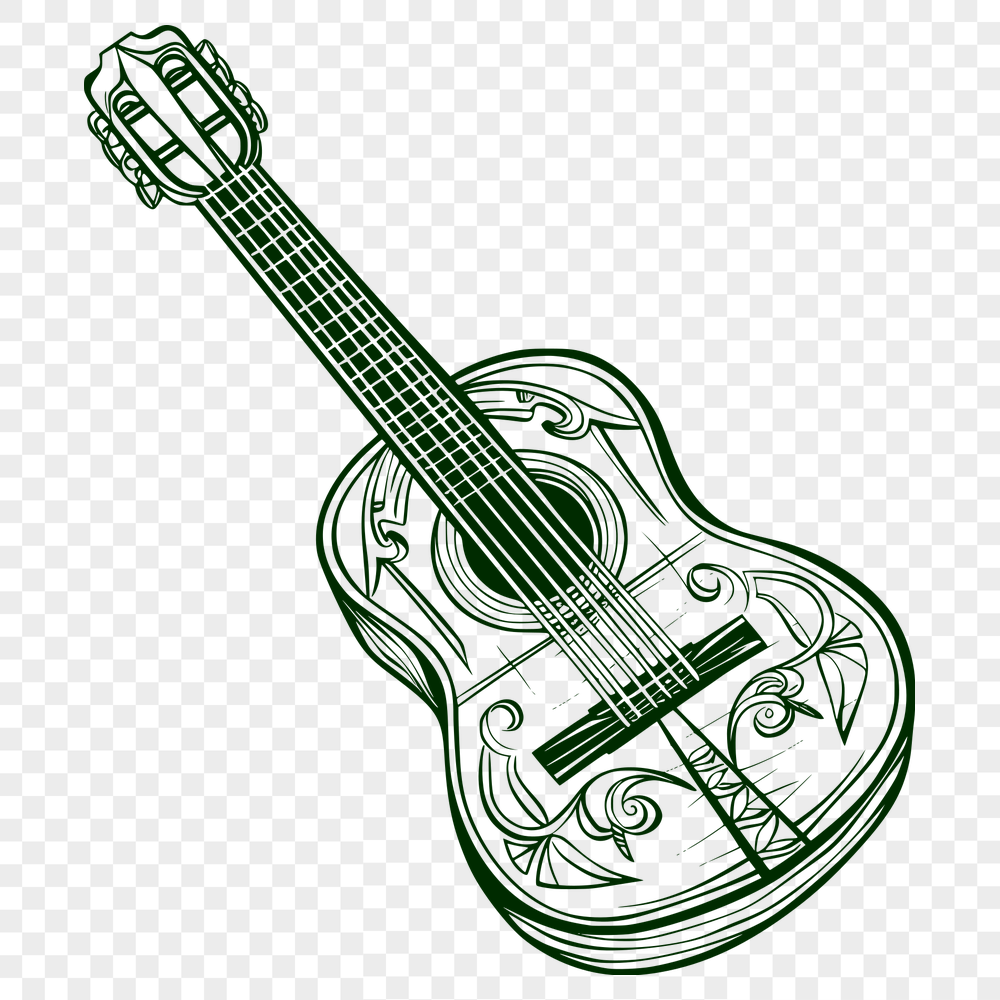 Free Artistic Guitar Printable Artwork