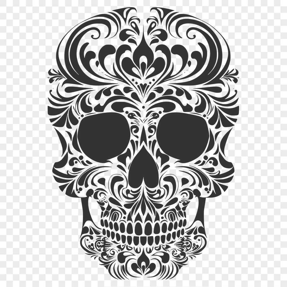 Unique Skull - Halloween SVG