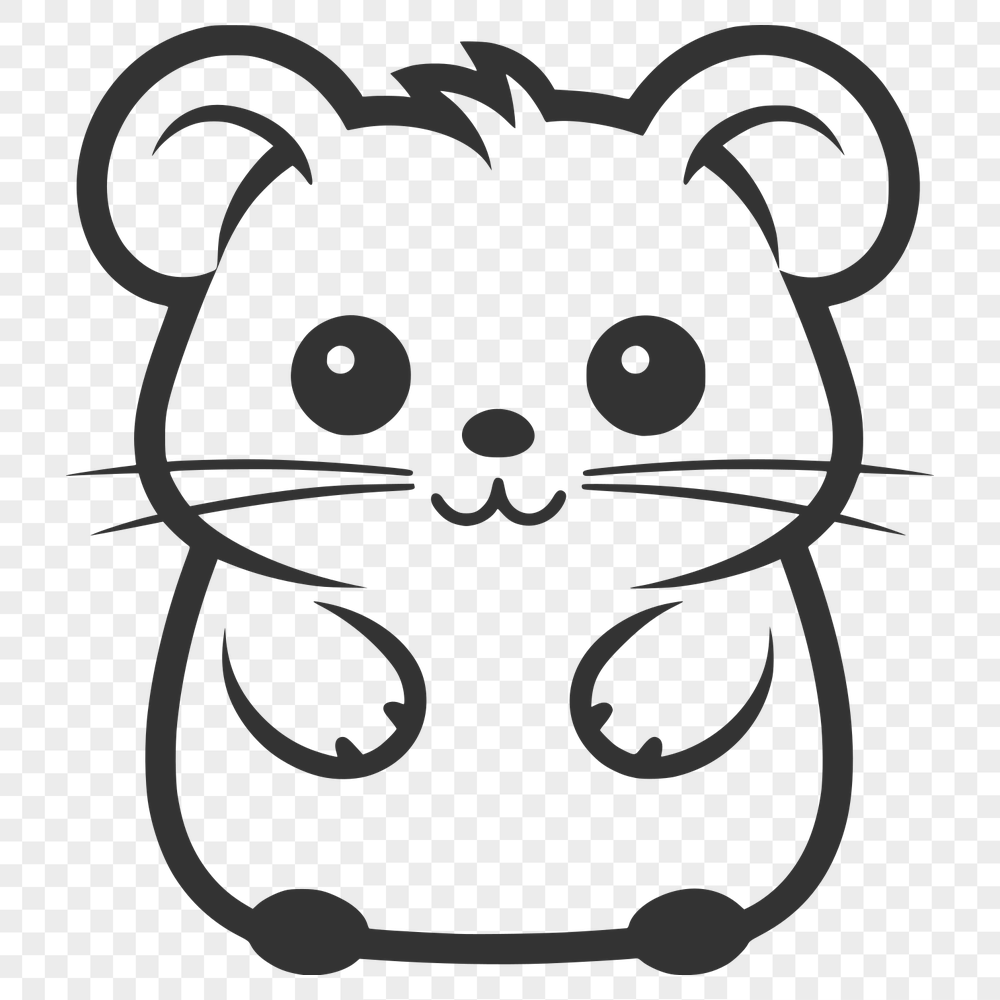 Cute Hamster Printable Image