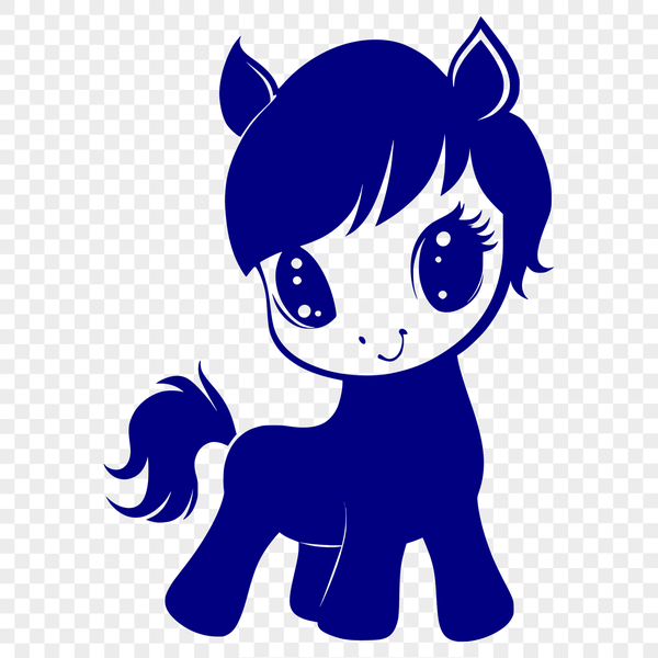 A simple illustration of a horse in vector format, suitable for various design applications.