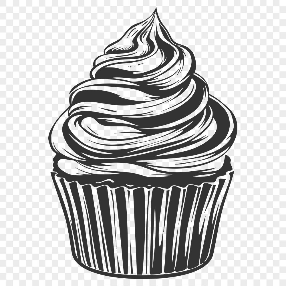 Stunning Cupcake In SVG & DXF