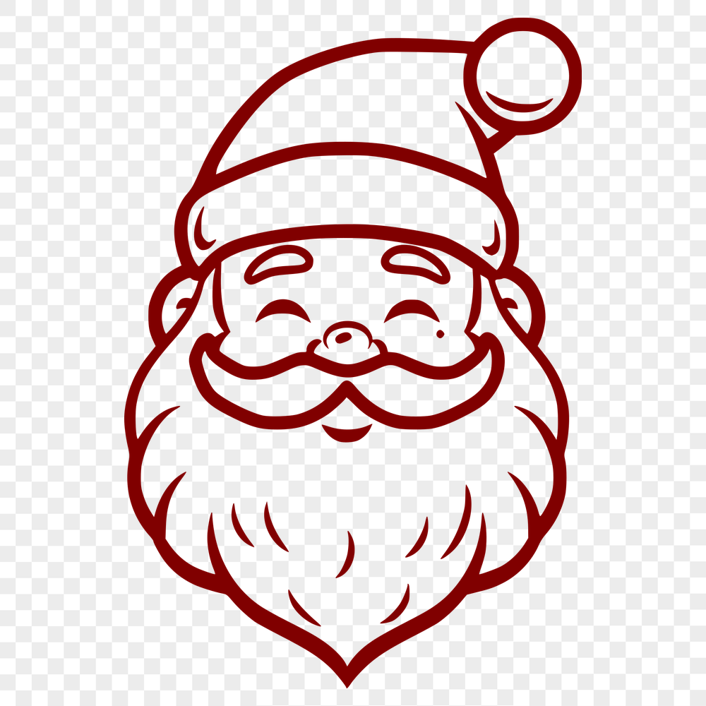 Unique Father Christmas In SVG Format