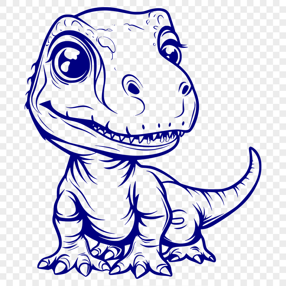 Cute Dinosaur Vector Illustration