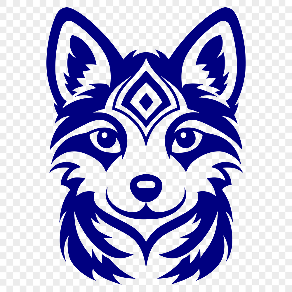 Free Beautiful Husky Drawing