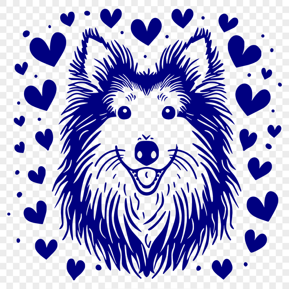 Stunning Shetland Sheepdog SVG