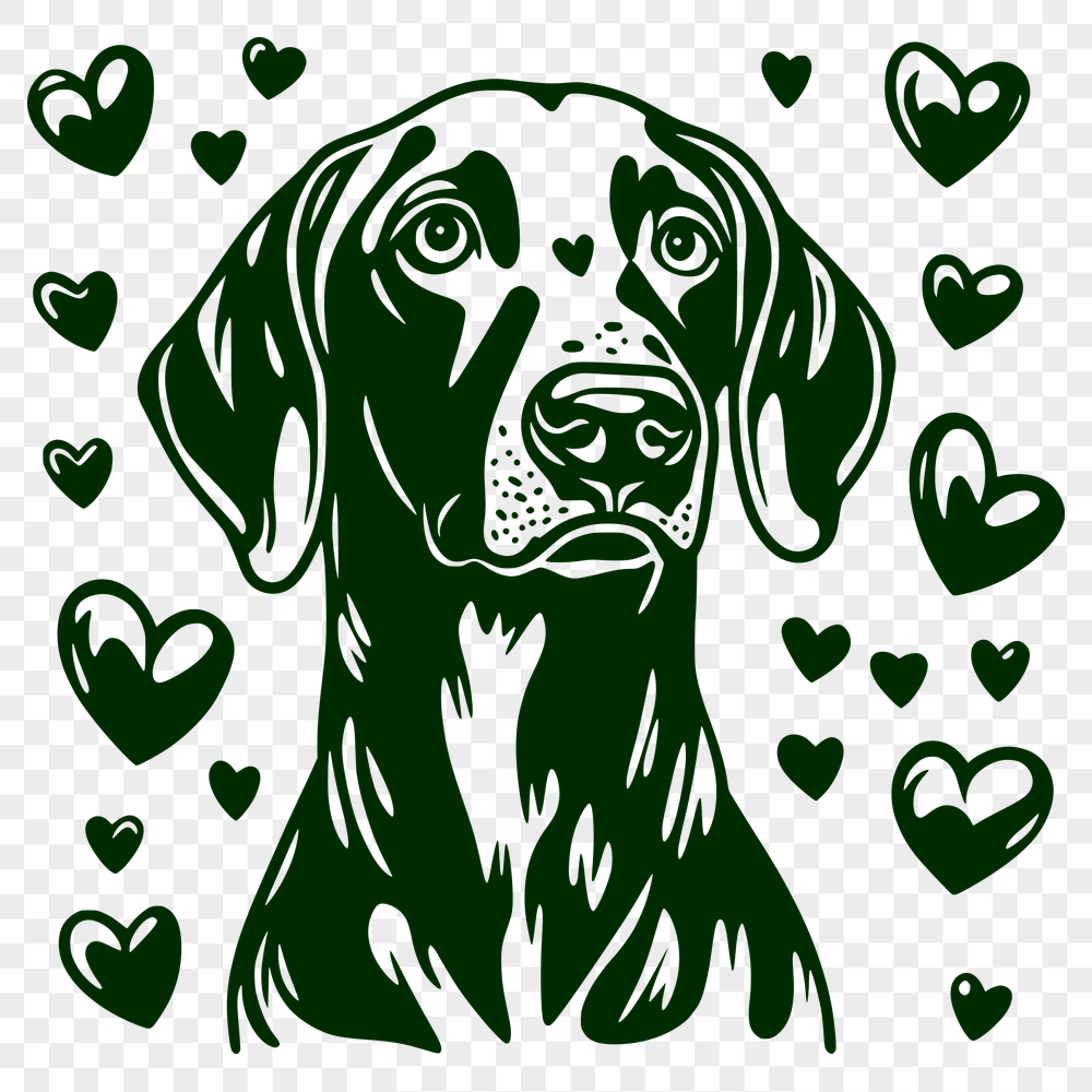 Creative Weimaraner In SVG, PNG, PDF And DXF File Formats - Free