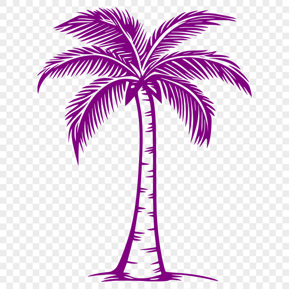 Artistic Palm Tree In PNG - Free Digital Download