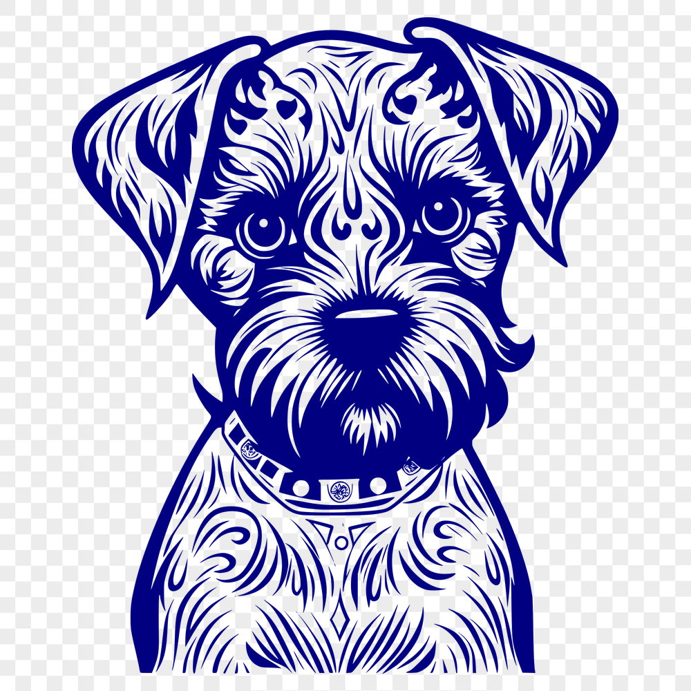 Artistic Miniature Schnauzer - For Cricut Project