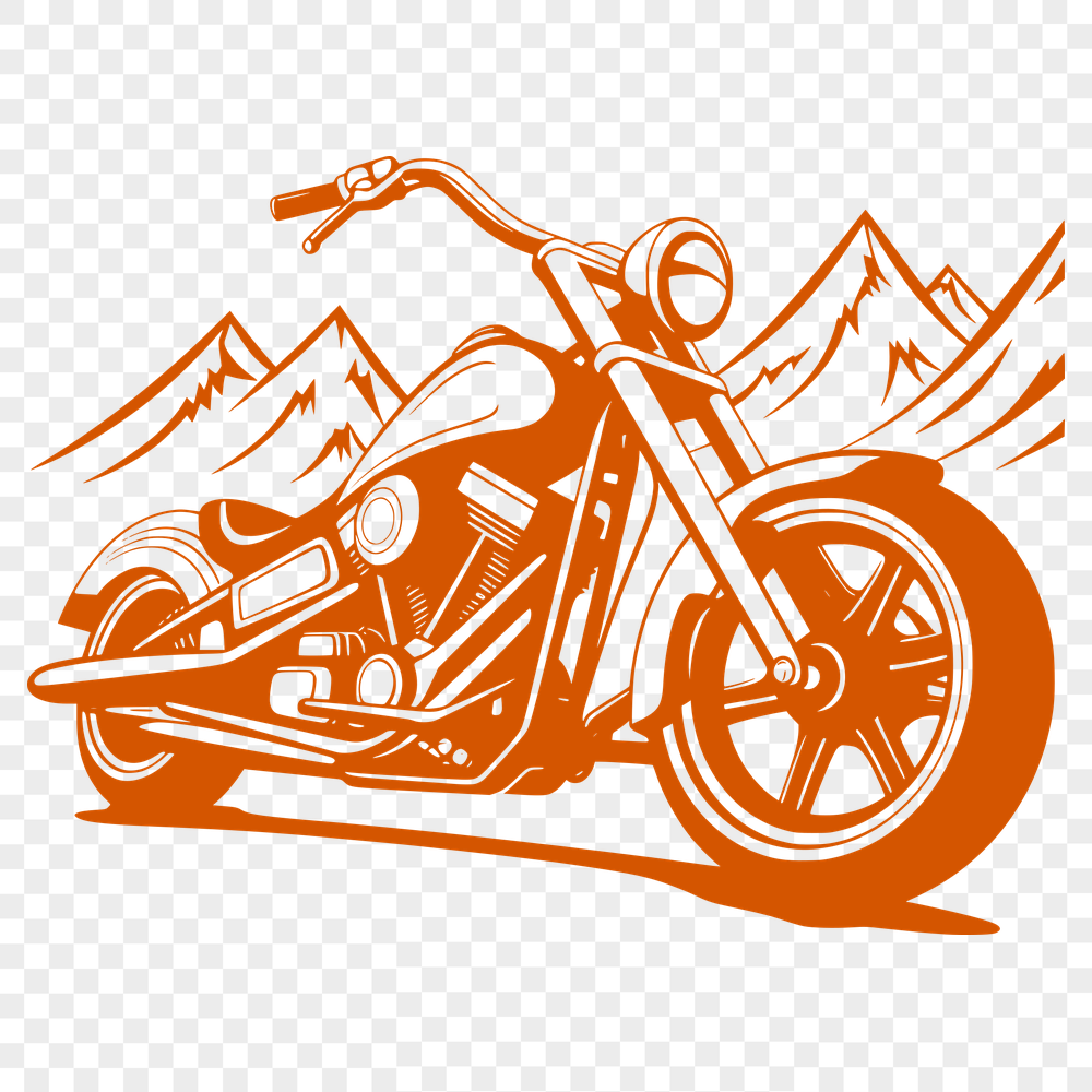 Free Unique Motorcycle Vector Art