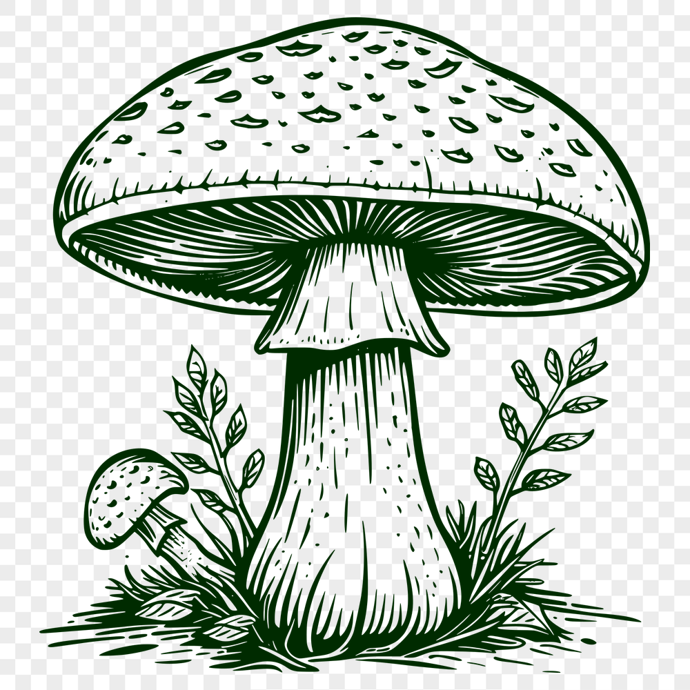 Free Mushroom In SVG & DXF