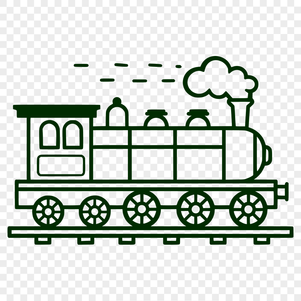 Artistic Train - For Cricut Project