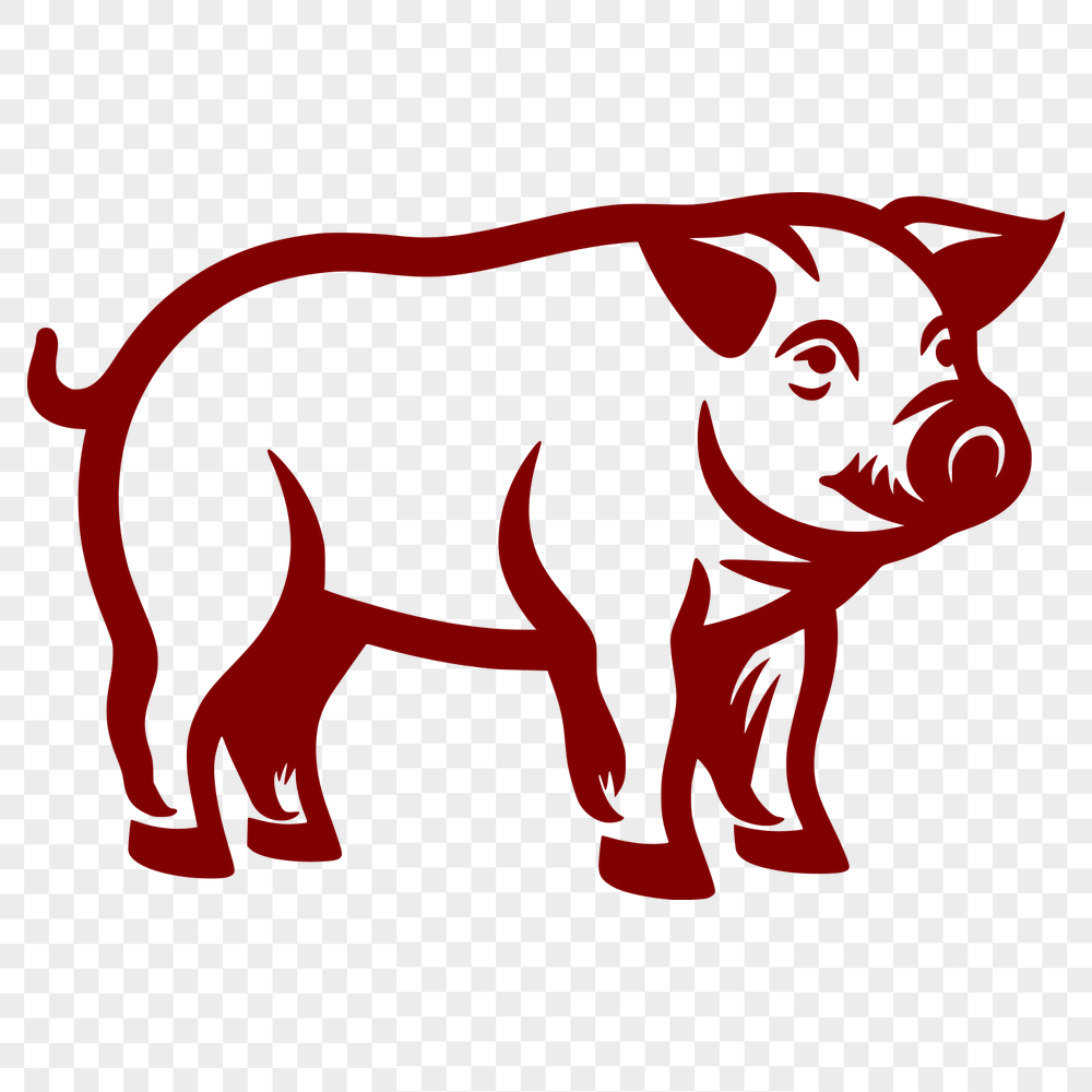 Free Artistic Pig Clipart