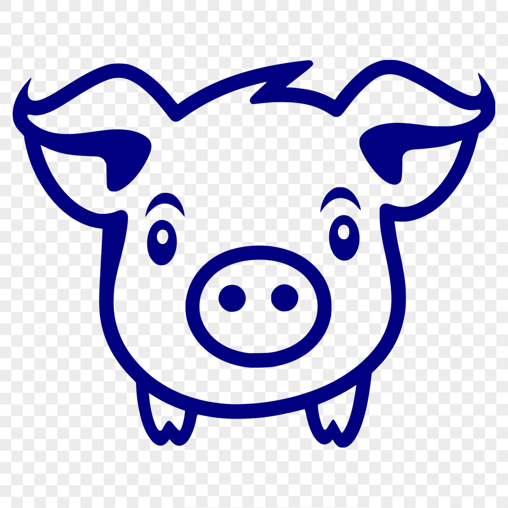 Unique Pig SVG