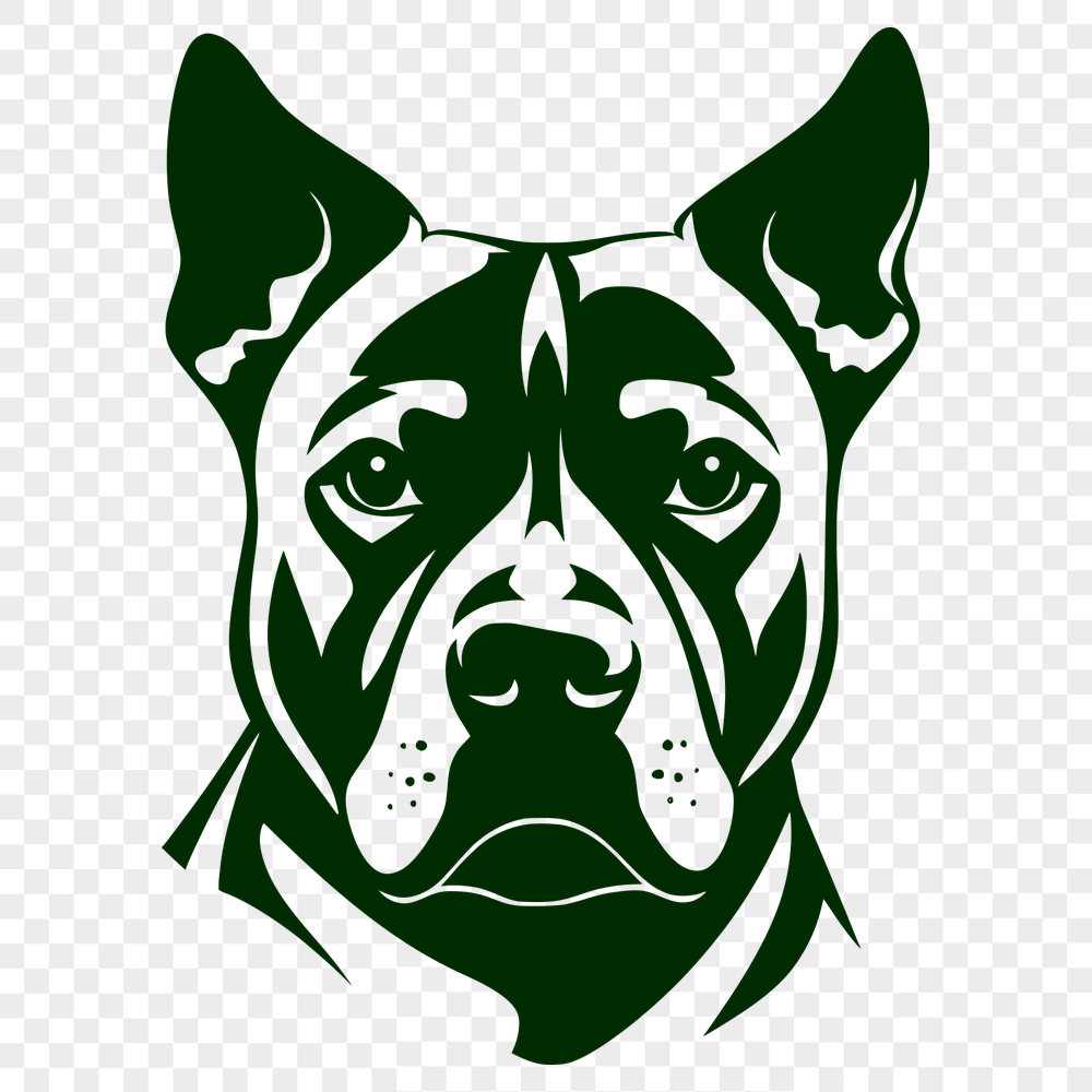 Unique Pitbull Vector Image