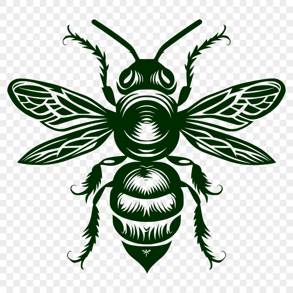 Free Creative Bee Stencil