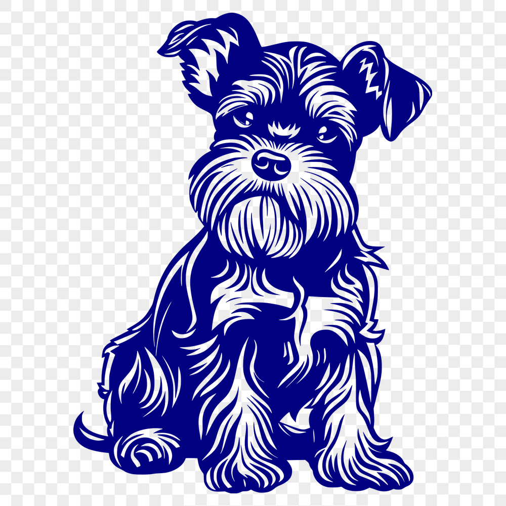 Beautiful Miniature Schnauzer Printable Artwork