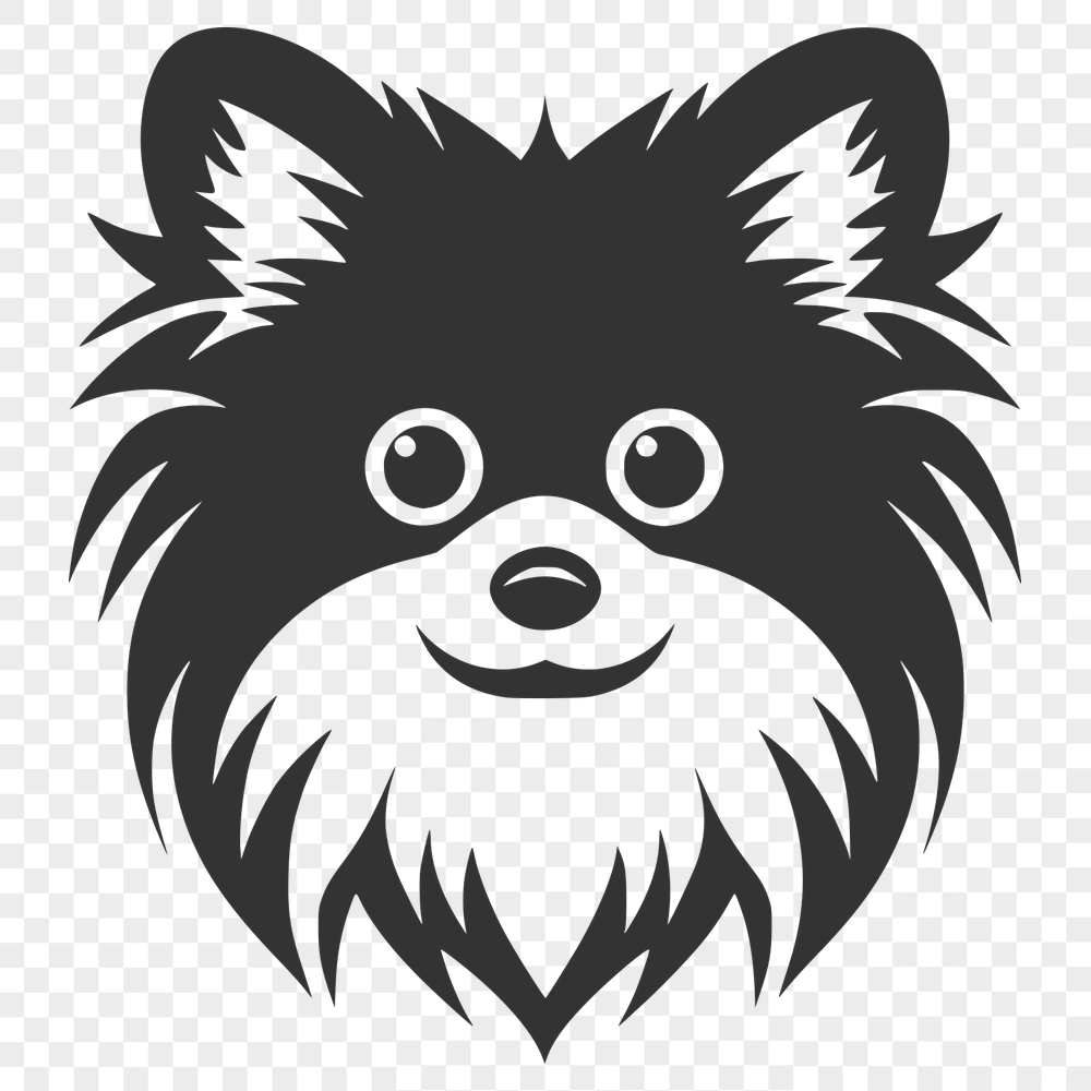 Beautiful Pomeranian DXF