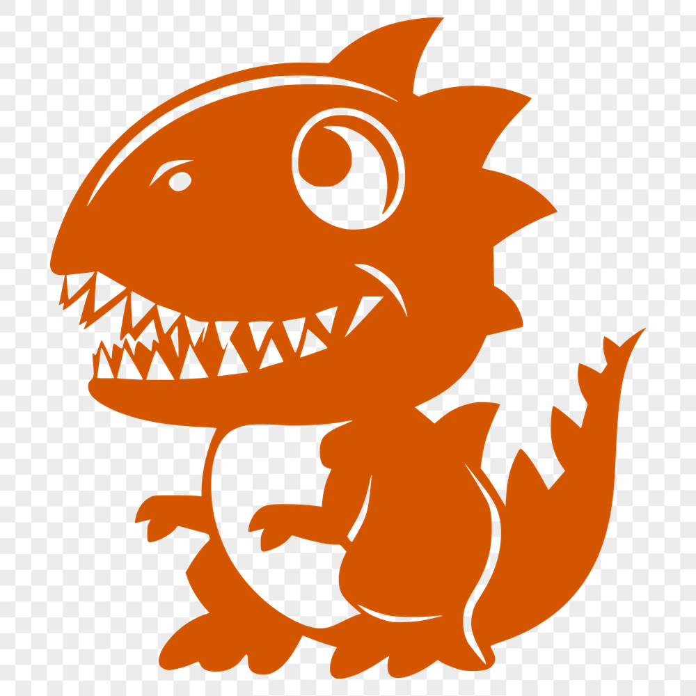 Cute Dinosaur - Laser Engraver PNG