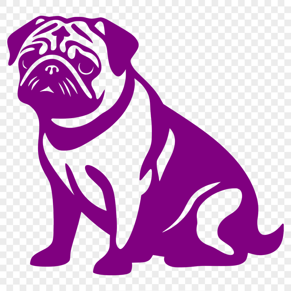 Free Creative Pug Vector Art