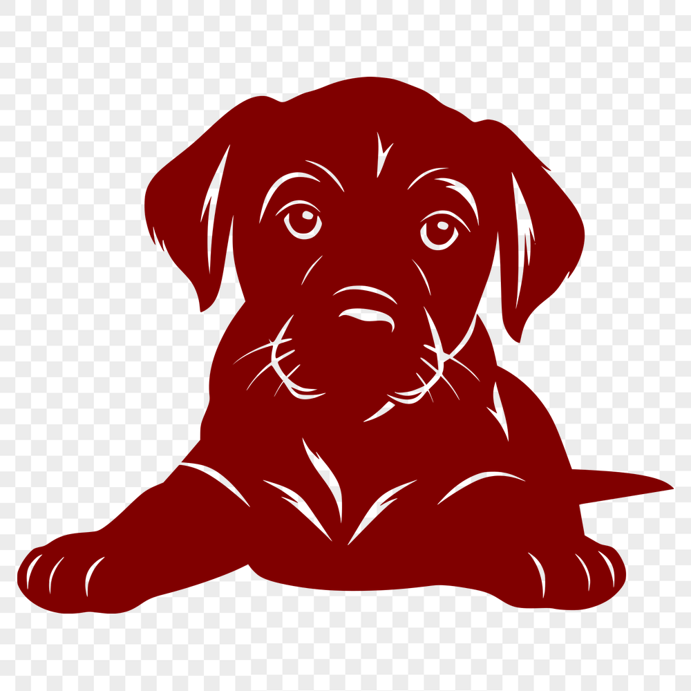 Beautiful Laying Puppy SVG