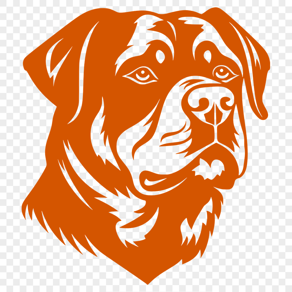 Free Stunning Rottweiler Vector Drawing