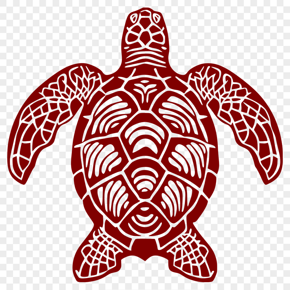 Free Artistic Sea Turtle Vector Craft File