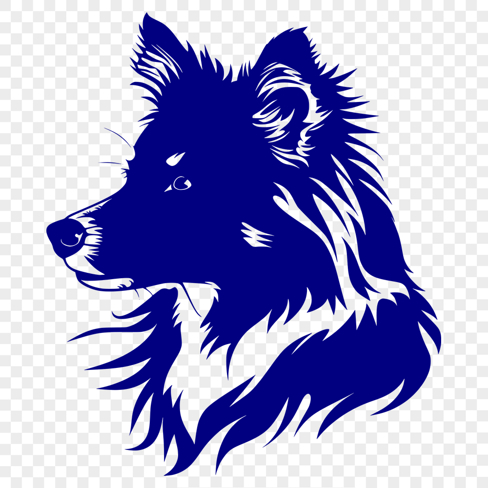 Free Unique Shetland Sheepdog Stencil