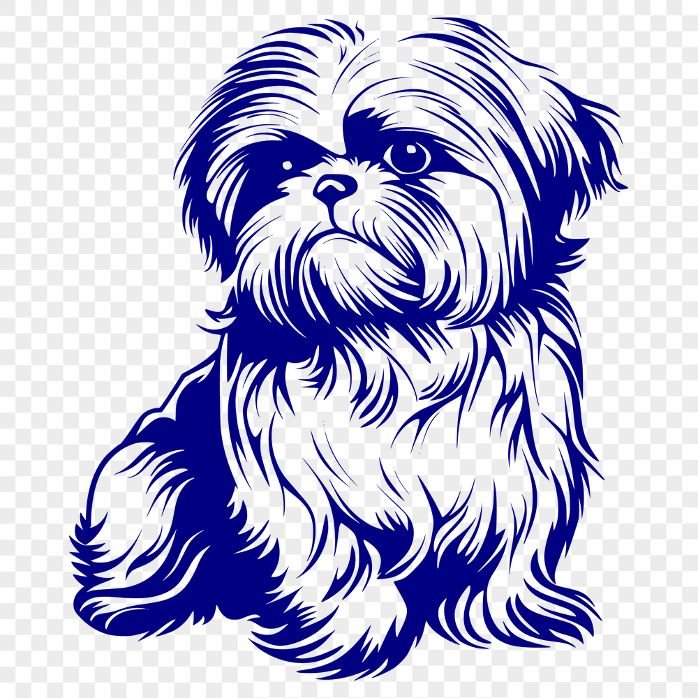 Free Creative Shih Tzu Drawing