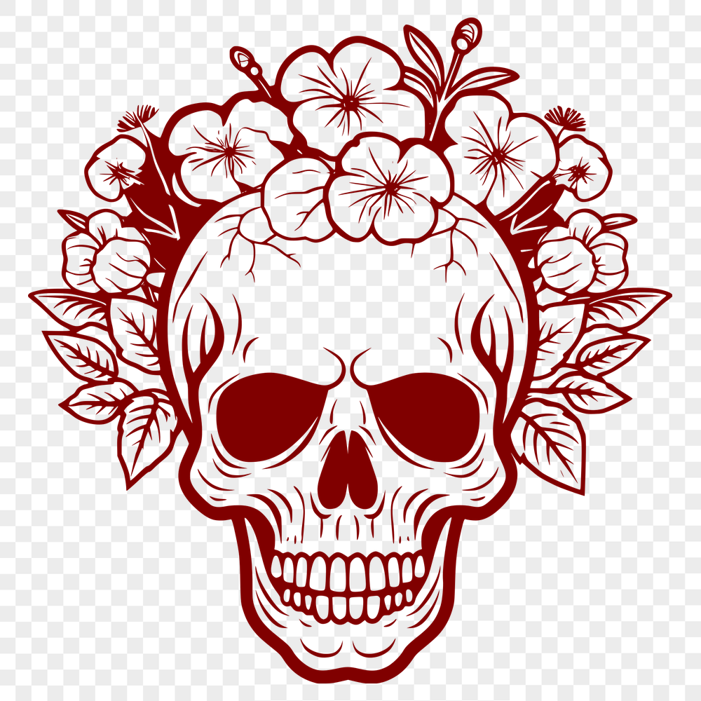 Ornate Skull SVG