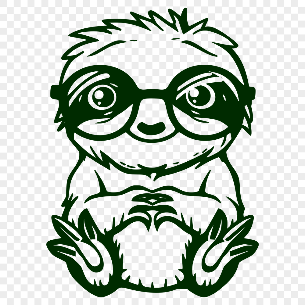 Stunning Sloth SVG