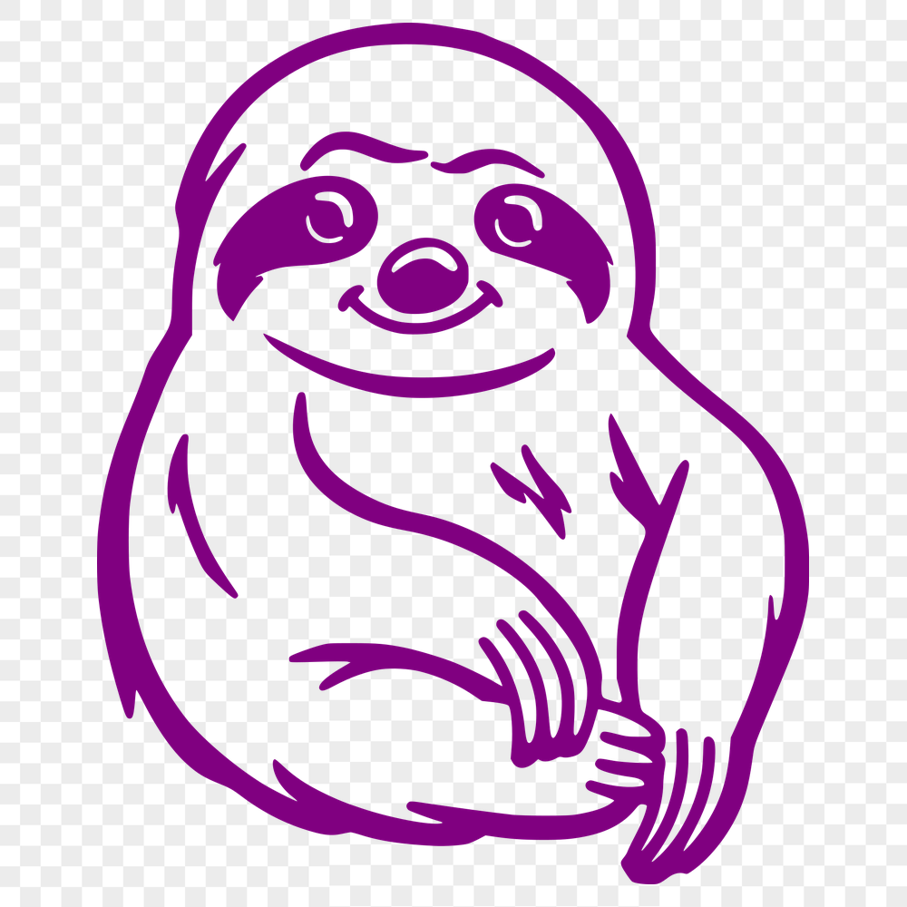 Creative Sloth Printable Image