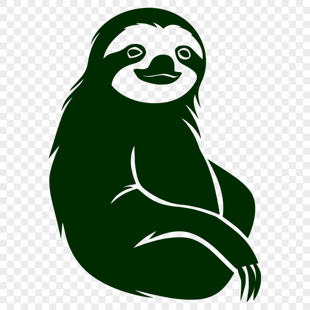 Beautiful Sloth Digital Artwork