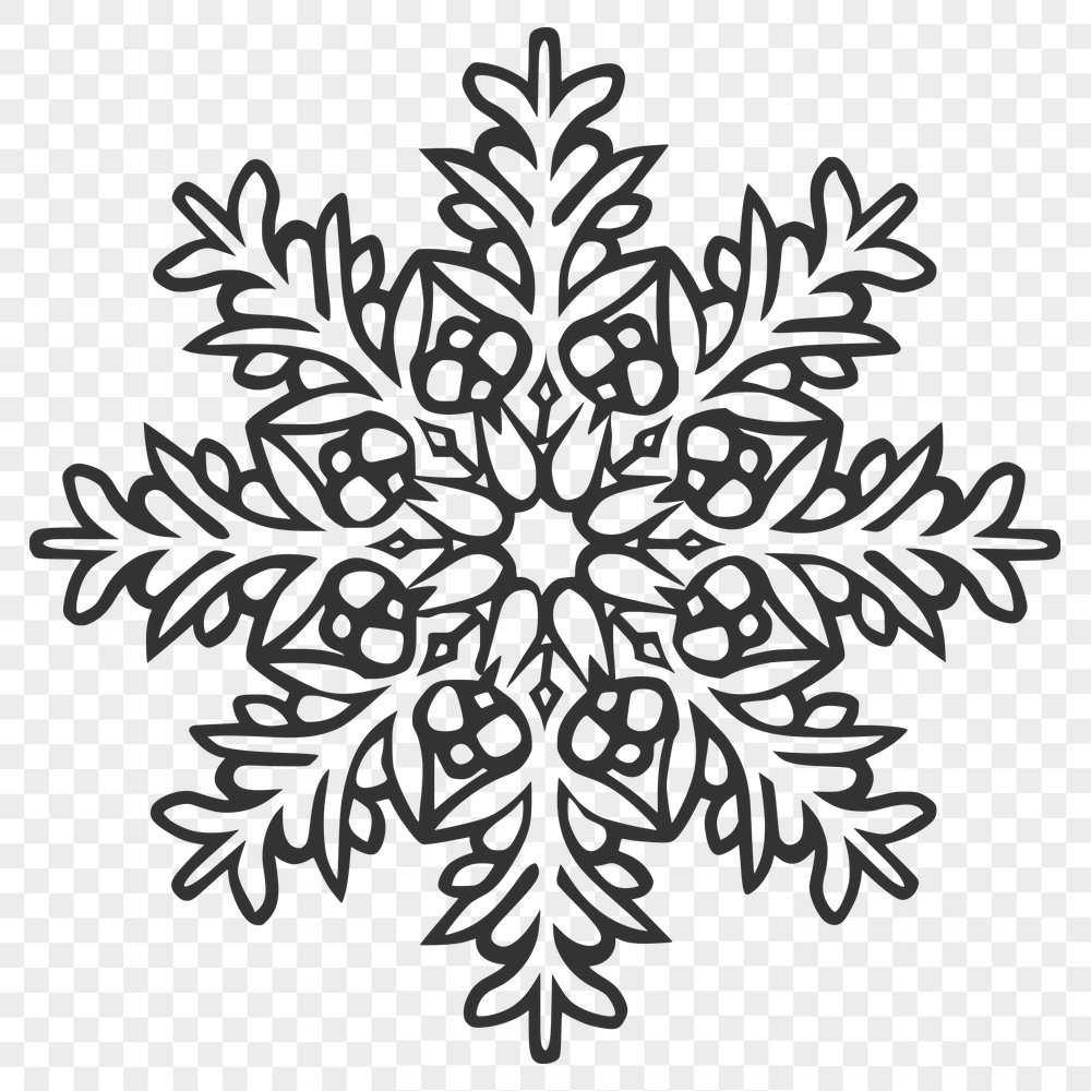 Free Snowflake - Procreate PNG