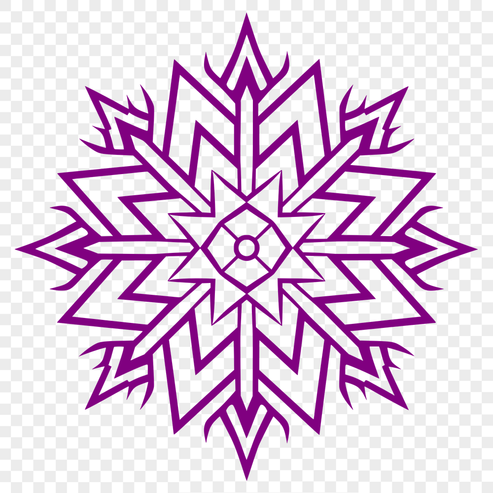 Artistic Snowflake In PDF Format