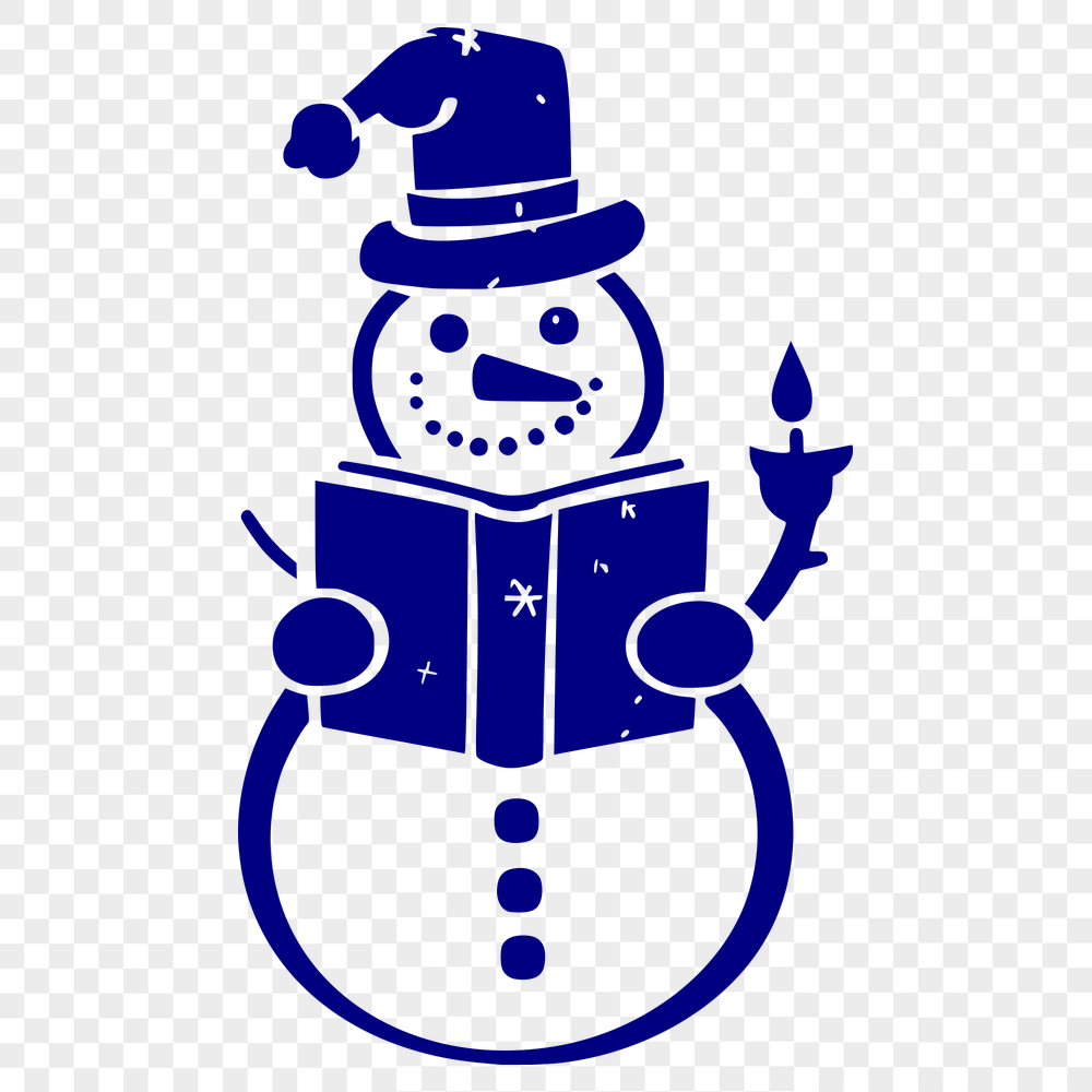 Unique Snowman - Laser Engraver PNG